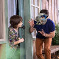 Pikkukuva 4 / 4: Sininen Dinosaur Mask Jurassic World Raptor Dinosaur Asusteet Dino Cosplay Rekvisiitta Festivaalin karnevaalilahjoja wz