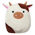 Pikkukuva 1 / 3: Squishmallow-pehmo 20cm Lehmän ruskea ja valkoinen W
