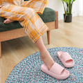 Miniatyrbillede 3 af 3: Kvinder Mænd Indendørs Badeværelse Anti-Slip Gulv Rutsjebaner Bløde Hjemmesko W pink 40/41