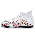 Miniatyrbillede 1 af 5: Herre fodboldsko Voksne Børn Ydersål Skridsikre unisex sneakers vY Red2 33