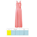 Miniatyrbillede 2 af 5: Kvinders Bandage Multi Way Wrap Convertible Maxikjole Brudepige Z Pink L