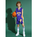 Miniatyrbillede 3 af 4: Kobe Bryant No.24 Basketball Jersey Sæt Lakers Uniform Til Børn Teenagere W y Purple XS (110-120CM)