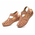 Pikkukuva 5 / 10: Naisten ortopediset sandaalit, suljetut kesätossut. beige tag size 42=uk 7.5