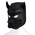 Miniatyrbilde 2 av 4: Carnival Puppy Mask Pustende hodeplagg Cosplay Animal Head Mask black dog head mask