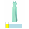Miniatyrbillede 4 af 4: Damebandage ulti Way Wrap Convertible aksekjole Brudepige Z mint green M