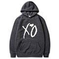 Miniatyrbilde 1 av 2: Hip Hop Høst / Vinter Hettegenser XO Love Pattern Style 2 3XL