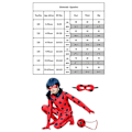 Pikkukuva 5 / 5: Lasten tytöille Leppäkerttu Cosplay-asusetti Halloween Party -haalari F Z wz 110(100-110CM)