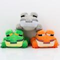 Miniatyrbillede 1 af 4: Minecraft Frog Plys Legetøj Firkantet Frø-udstoppede dyredukke Julegave til børn Z Gray