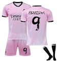 Miniatyrbilde 1 av 2: Ny sesong 2223 Real Madrid Hjemmefotballdrakt W vY Benzema 9 2XL