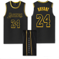 Miniatyrbild 1 av 2: #24 Kobe Bryant Baskettröja Set Lakers Uniform för Barn Vuxna - Svart Y - 5XL (185-190CM)