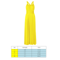 Miniatyrbillede 2 af 3: Kvinders Bandage Multi Way Wrap Convertible Maxikjole Brudepige Z Yellow L