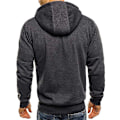 Miniatyrbillede 4 af 5: Than Zip Træningsjakke Gym Hætte Langærmet Sweatshirt Gym Top Efterår Vinterfrakke Dark Gray M