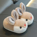 Pikkukuva 1 / 3: Kids Bunny Tossut Talvi Pehmotossut Liukumattomat Lämpimät Sandaalit Lapsille W Coffee 32-33