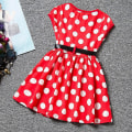 Miniatyrbild 2 av 5: Barn Flickor Summer artoon Minnie Mouse Bowknot Princess Swing Dress E XX C 6-7 Years
