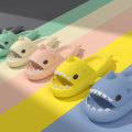 Miniatyrbilde 2 av 6: shark slides shark sandaler tøfler shark blue. 42/43