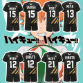 Miniatyrbillede 1 af 5: Haikyuu Cosplay-kostume MSBY Volleyball Club Karasuno High Scho W Black 12 M