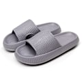 Miniatyrbild 1 av 2: Kvinnor Tjock Platform Cloud Tofflor H gray 40-41(260mm)