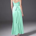 Miniatyrbillede 2 af 4: Kvinders Bandage Multi Way Wrap Convertible Maxikjole Brudepige Z mint green XL
