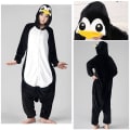 Miniatyrbild 1 av 6: Fancy Cosplay Kostym Onesie Pyjamas Vuxen Nattkläder Pingvin - M