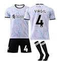 Miniatyrbillede 1 af 2: 22/23 iverpool udebane Salah fodboldtrøje træningsdragter C VIRGIL NO.4 L
