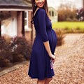 Miniatyrbillede 4 af 6: amning Amningskjoler Gravide kvinder s Z navyblue M