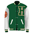 Miniatyrbillede 4 af 5: Stranger Things 4 Lucas Sinclair Hawkins Letter H Print Jacket Z 4XL
