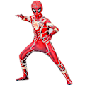 Miniatyrbilde 1 av 5: Golden Steel Spider Onesie Halloween-kostyme for voksne barn Z 170