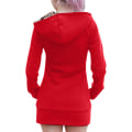 Miniatyrbild 5 av 6: Vinter Kvinnor Hooded Thickened Plus Fleece eopard Sweater Jacka / Red L