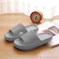 Miniatyrbillede 2 af 2: Kvinder Mænd Indendørs Badeværelse Anti-Slip Gulv Rutsjebaner Bløde Hjemmesko W grey 40/41