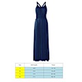 Miniatyrbillede 2 af 4: Kvinders Bandage Multi Way Wrap Convertible Maxikjole Brudepige Z navy blue XL