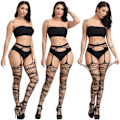 Miniatyrbilde 3 av 4: 5 Pack High Waist Fishnet Tights Thigh High yz combination 1