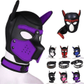 Miniatyrbild 1 av 4: Carnival Puppy Mask Andas huvudbonader Cosplay Animal Head Mask grey dog head mask