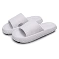 Miniatyrbild 1 av 2: Kvinnor Tjock Platform Cloud Tofflor H white 38-39(250mm)