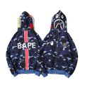 Miniatyrbilde 1 av 2: Hettegenser for menn Camo jakke med løs glidelås for menn Gutt H Old Man Head 2XL