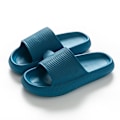 Miniatyrbild 1 av 2: Kvinnor Tjock Platform Cloud Tofflor H blue 40-41(260mm)