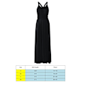 Miniatyrbillede 2 af 5: Kvinders Bandage Multi Way Wrap Convertible Maxikjole Brudepige Z Black XL