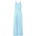 Miniatyrbillede 1 af 3: Kvinders Bandage Multi Way Wrap Convertible Maxikjole Brudepige Z Light Blue L