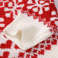 Miniatyrbillede 10 af 11: Dame julestrikketrøje Julemanden tryksweater. Red S