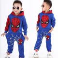 Miniatyrbild 2 av 4: Kids Boy Spiderman Sportswear Hoodie Sweatshirt Byxa Kostym k Black 2-3 Years