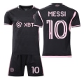 Pikkukuva 1 / 3: 23-24 Miami Away Match 10 Messi International Major eague Soccer Jersey Set Kids Jersey Team Kit 2PCS L