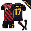 Miniatyrbild 1 av 2: 22/23 Manchester City Borta Fotbollströja Träningsdräkter -1 DE BRUYNE 17 Kids 24(130-140CM)