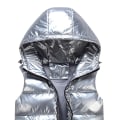 Pikkukuva 2 / 2: Sliktaa Unisex Shiny Vedenpitävä Hihaton Takki Kevyt Puffer Vest - Silver 2XL