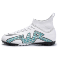 Miniatyrbillede 1 af 5: Herre fodboldsko Voksne Børn Ydersål Skridsikre unisex sneakers Z X White2 35