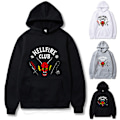 Miniatyrbilde 2 av 3: Stranger Things 4 Hellfire Club hettegenser Hettegenser Topp W black M