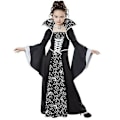 Miniatyrbild 1 av 5: Barn Flickor Performance Vampyr Kostym Halloween Häxa Kostymer white white 140cm