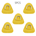 Miniatyrbillede 10 af 11: 5 stykker pude/patch D-ringe til PVC oppustelig båd kano flåde Rustfri D-ring patch Jolle Kajak Surfboard Paddle Board - Blue