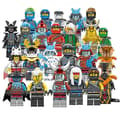 24-delad Ninja Minifigur Kai Jay Sensei Master Wu Byggstenleksakssats