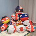 Miniatyrbilde 4 av 8: 10 cm Country Ball Plysjleketøy Polandball anheng Countryball 18(Ukraine)