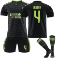 Miniatyrbilde 1 av 2: 22-23 Real Madrid 2 Borte #4 David Alaba T-skjorte fotballdrakt W 26
