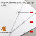 Miniatyrbilde 4 av 5: Klips-push-stikker med faste klips Stikker for binding Klips Gjenbrukbar Bærbar Push-klemme Skader ikke papir For 50 stk klips 50pcs Clips
